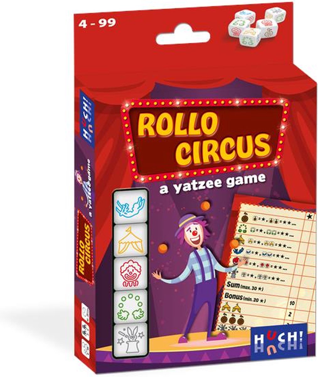 Rollo: A Yatzee Game - Circus - Dobbelspel (NL/FR) - Hutter