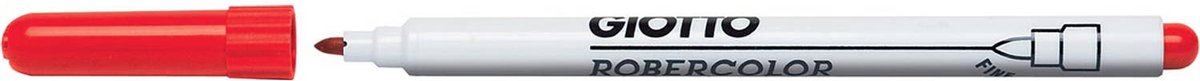 Giotto Robercolor whiteboardmarker fijn, ronde punt, rood 12 stuks