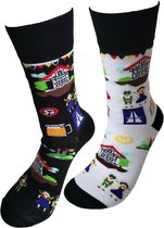 Verjaardags cadeau - October Feesten sokken - Oktober feest - Bier -vrolijke sokken - Tiroler - cadeau - aparte sokken - grappige sokken - leuke dames en heren sokken - moederdag - vaderdag - Socks waar je Happy van wordt - Maat 41-46