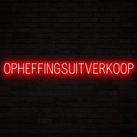 OPHEFFINGSUITVERKOOP - Lichtreclame Neon LED bord verlicht | SpellBrite | 177,19 x 16 cm | 6 Dimstanden - 8 Lichtanimaties | Reclamebord neon verlichting