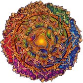 UNIDRAGON Houten Puzzel Voor Volwassenen Mandala - Onuitputtelijke Overvloed - 200 stukjes - Medium 25x25 cm