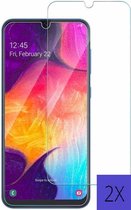 Screenprotector Samsung Galaxy A50 Screenprotector- Tempered Glass - Beschermglas - 2X