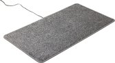 HEATEK - Chauffage infrarouge - 110x60cm - 96W - Grijs - tapis chauffant pieds, chauffe pieds, tapis chauffant