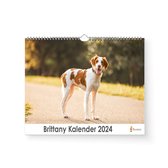 Kalender 2024 - Brittany - 35x24cm - 300gms - Spiraalgebonden - Inclusief ophanghaak