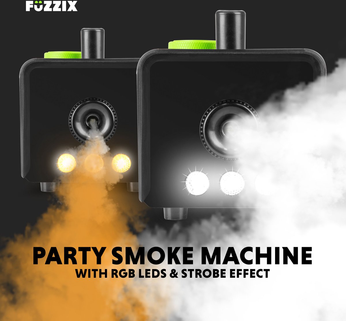 Fuzzix F503L Machine à Fumée 500 Watts avec LEDs RGB