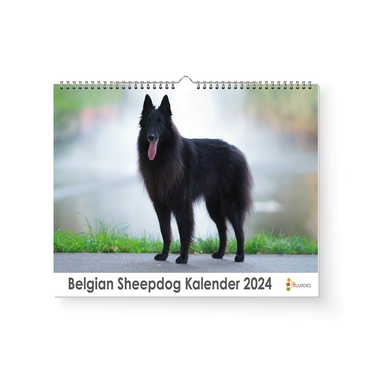 Kalender 2024 - Belgian Sheepdog - 35x24cm - 300gms - Spiraalgebonden - Inclusief ophanghaak