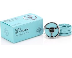 Max Benjamin Autoparfum met Navullingen Cadeauset Acqua Viva bol