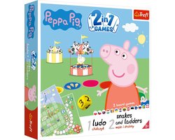 Peppa Pig 2 in 1 Ludo & Snakes and Ladders, Bordspel, Familie, 3 jaar