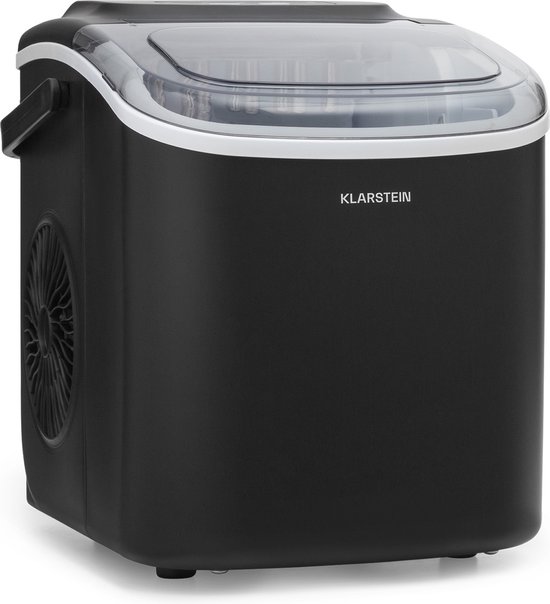 Klarstein ijsblokjesmachine voor thuis, kamperen en horeca; snelle mini-ijsblokjesmachine, professionele ijsmaker voor grote en kleine ijsblokjes; zelfreinigend; watertank van 1,3 liter; 12 kg ijs in 24 uur - IJsmachine - voor Bar voor Feest - LED van Klarstein — afbeelding 2