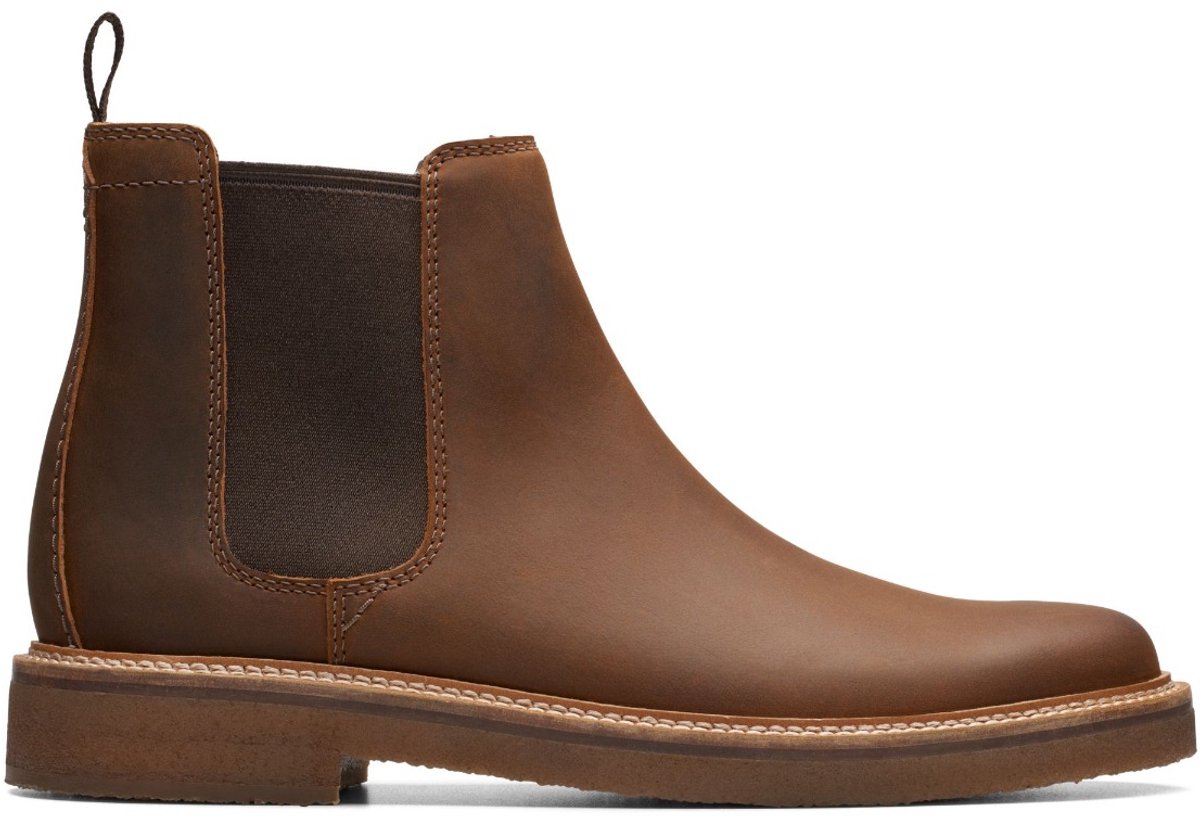 Clarks Clarkdale Easy Chelseaboot - Mannen - Bruin - Maat 10