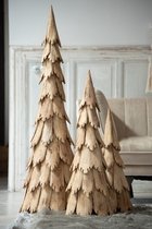 J-Line Kerstboom - hout - naturel - small