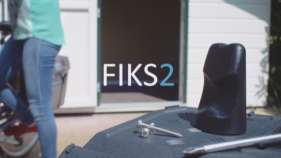 Fiks2 Support de poignée de porte – Butée de poignée de porte – Support de porte – Protection de poignée de porte – Serrure de poignée de porte – Plastique Zwart – Support de poignée de porte