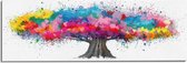 Schilderij Colourful Tree 52x156 cm