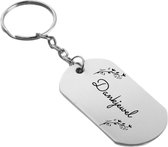 Akyol - dankjewel cadeau geschenk bedanken bedankt sleutelhanger - Dankjewel - dankjewel cadeau geschenk bedanken bedankt - dankjewel cadeau geschenk bedanken bedankt - 54 x 29mm