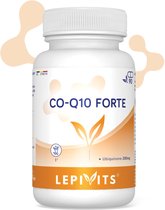 Co-Q10 Forte 200mg | 90 gélules végétales pullulan | Complément alimentaire | Fabriqué en Belgique | LEPIVITS