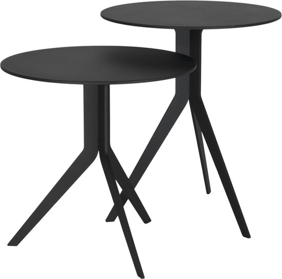 Spinder Design DALEY LOW Bijzettafel - Zwart