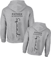 Matching set 2 hoodies voor vader en dochter Father en Daughter squad-Man Maat XXL-Kind Maat 134/140