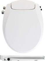 Abattant WC Douche bidet Clean Bum - Double douchette - Fermeture douce - Cliquable, blanc