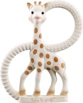 Sophie de Giraf Bijtring Very Soft – Baby speelgoed - Kraamcadeau – Babyshower cadeau - 100% Natuurlijk rubber – In gerecyled geschenkdoosje met organic katoenen strikje - Vanaf 0 maanden – Bruin/Beige