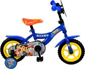 Vélo pour enfants Paw Patrol - Garçons - 10 pouces - Blauw - Doortrapper - Selle jaune