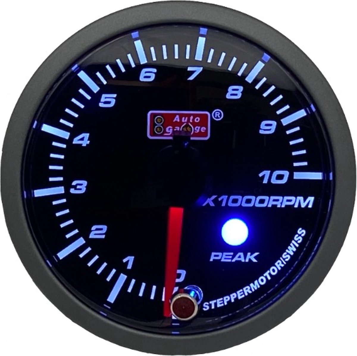 Toerental meter Wit / Rood 52 mm PK series