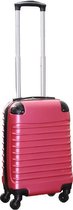 Travelerz handbagage koffer met wielen 27 liter - lichtgewicht - cijferslot - roze