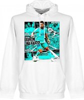 Real Madrid Hazard Comic Hoodie - Wit - XL