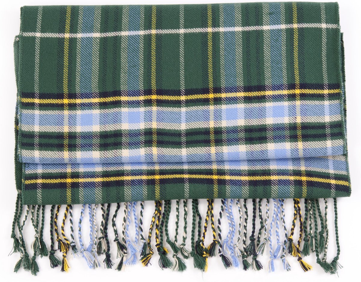 Groene sjaal -Schotse ruit design - Zachte stijlvolle shawl voor heren |  bol.com