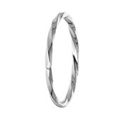 Lucardi Dames Ring twist - Ring - Cadeau - Moederdag - Echt Zilver - Zilverkleurig