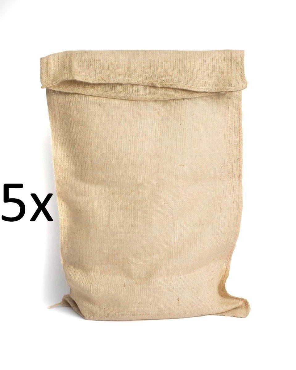 5x Jute Zak voor Zaklopen - 60x110 cm