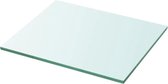 Zwevende Wandplank Glas 30x25cm (Incl fotolijst) - Boekenplank - Muurplank - Wandrek - Boeken plank