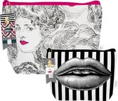 LOCO LAMA Toilettas + Make-Up Tas Dare - Lippen - Set