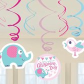 Amscan Hangdecoratie Doopfeest Meisjes 61 Cm 6 Stuks