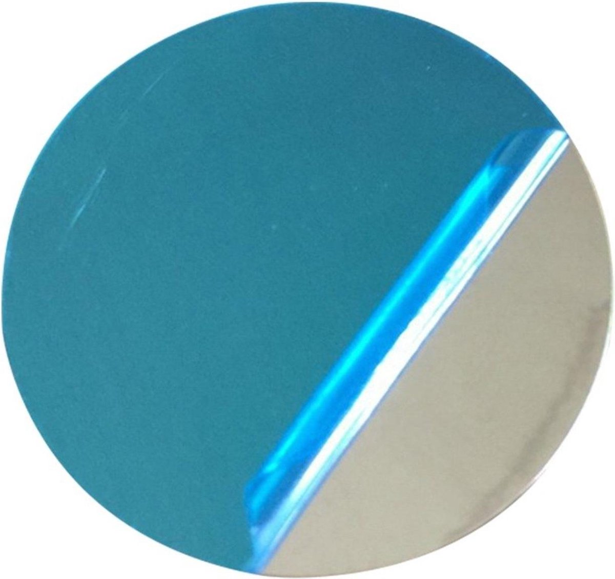 15x Ronde RVS Stickers Zilver | 30mm