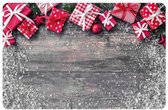 PLACEMAT KERST CADEAUS - Placemat KERSTPAKKETJES - 28,5x43,5CM - Hittebestendig