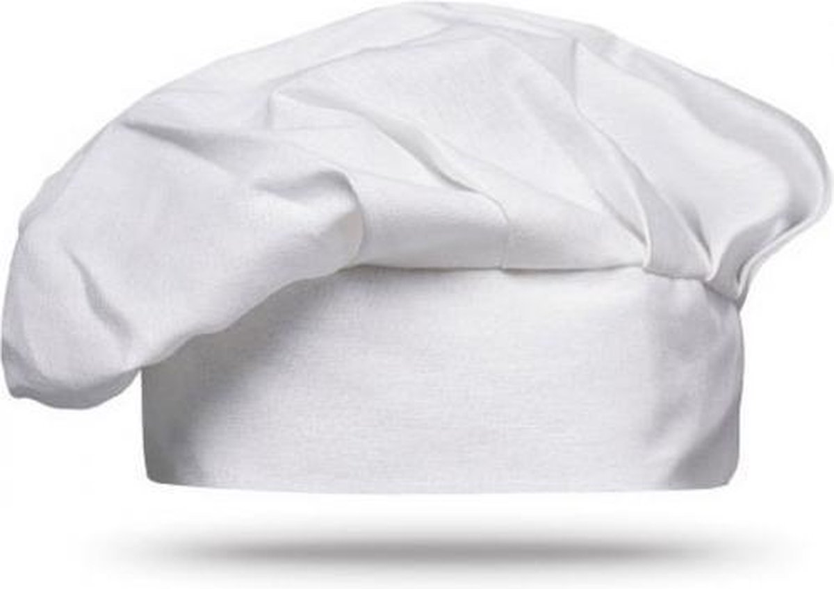 Blanc LAOKEAI Personnalisé Toque de Cuisinier Chapeau de Cuisine Chapeau de Chef Ajustable en Coton pour Adultes 