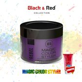 Black&Red Collection Magic Color Styler Cheveux Cire 100ml - Purple Rebel