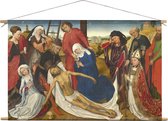 De bewening van Christus | Rogier van der Weyden | oude meesters | Textieldoek | Textielposter | Wanddecoratie | 90CM x 60CM” | Schilderij