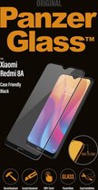 PanzerGlass Case Friendly Gehard Glas Ultra-Clear Screenprotector voor Xiaomi Redmi 8A - Zwart