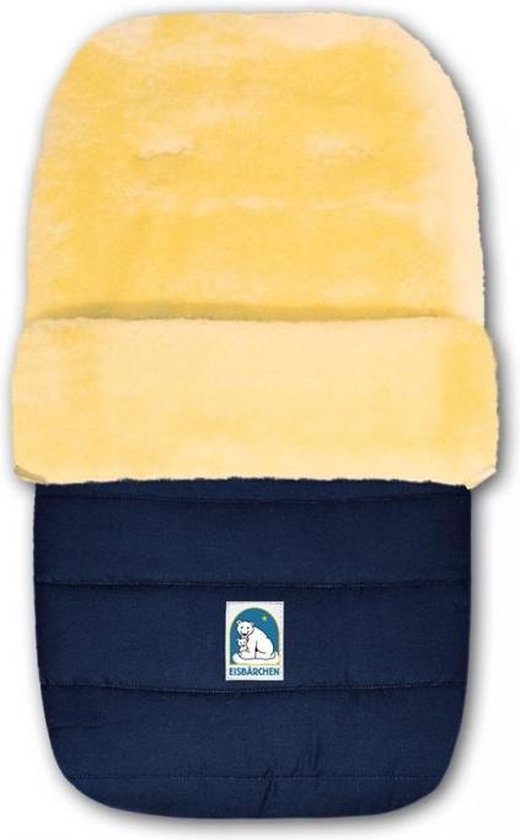 Voetenzak van schapenvacht voor in de kinderwagen| donker blauw | donker  blauwen | bol.com