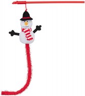 Kattenspeelgoed - Speelhengel Sneeuwpop - 31 cm -