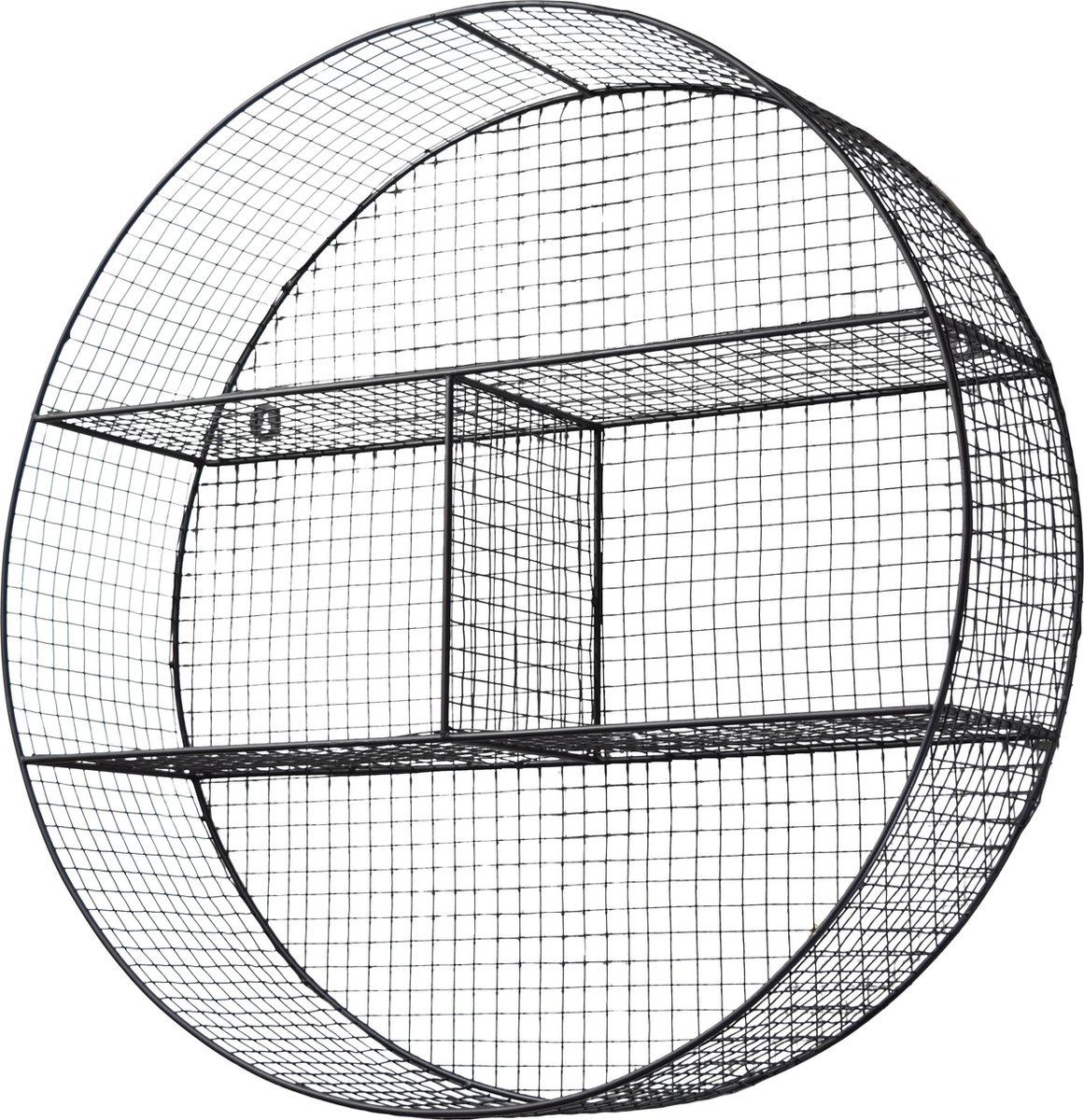 LOFT42 Gaas Wandrek Rond Large Zwart - Metaal - Ø70x20