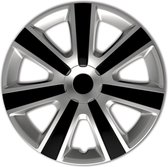 Autostyle Wieldoppen 15 inch VR Zilver/Zwart - ABS