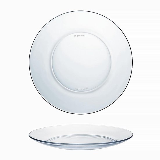 Duralex Salad Plate in Tempered Glass Lys 19cm 6 stuks