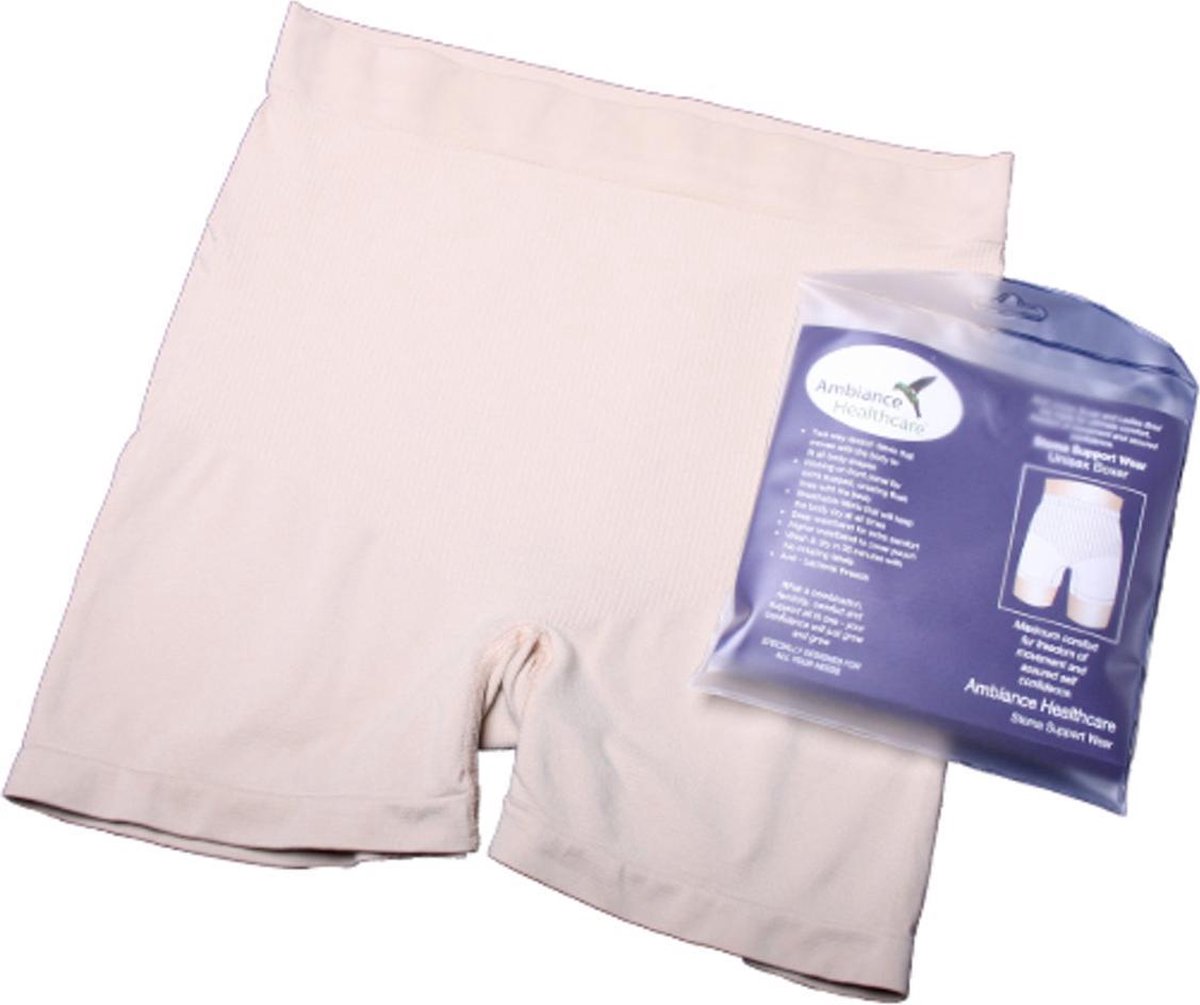 Goedkoopste Ambiance Healthcare - Stoma Heren / Dames Boxer beige Maat S/M