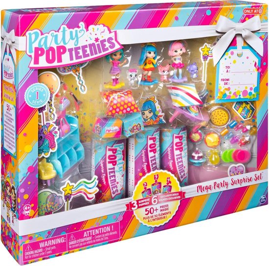 Party Popteenies Mega Party Surprise Set-Verrassing-Mini cadeautjes-Surprise...  | bol.com