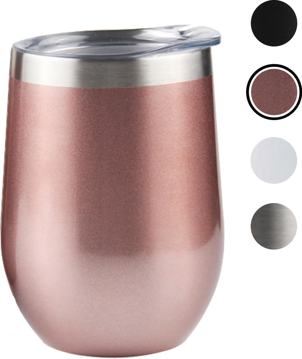 Tumbler Rose Gold wine tumbler wijnglas zonder voet luxe