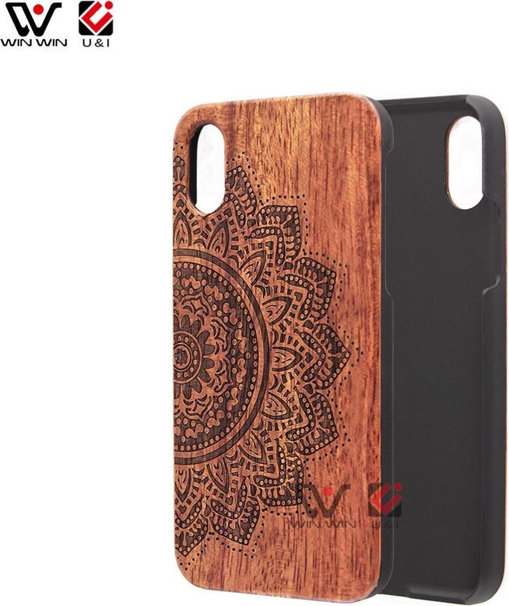 iPhone Xs max rozenhout telefoonhoesje
