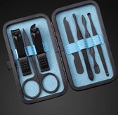 Reis manicure set voor nagel verzorging 7 - delig in Etui