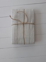 Linen & More - Tafelkleed 'Indi' (140cm x 250cm, Ivory)